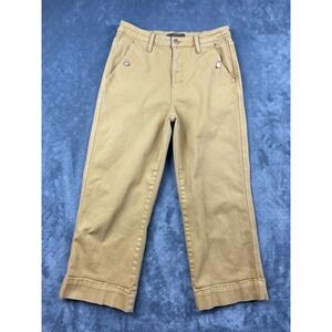 Judy Blue Los Angeles Women's Cropped Wide Leg Jeans Size 9 29 Khaki